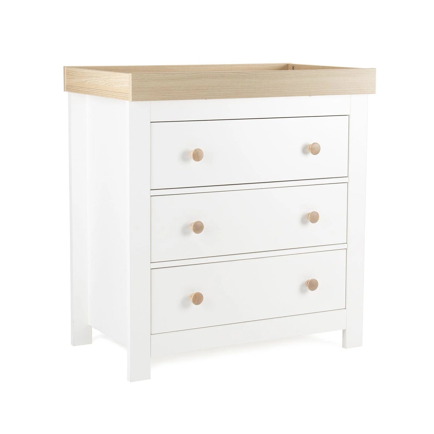 Cuddle Co Aylesbury 3 Drawer Dresser & Changer - White & Ash