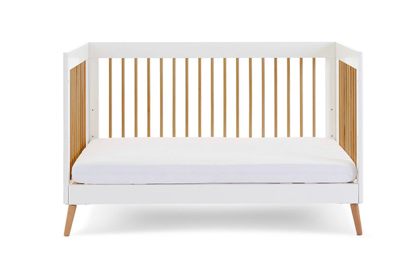 Obaby Maya Cot Bed - White with Natural