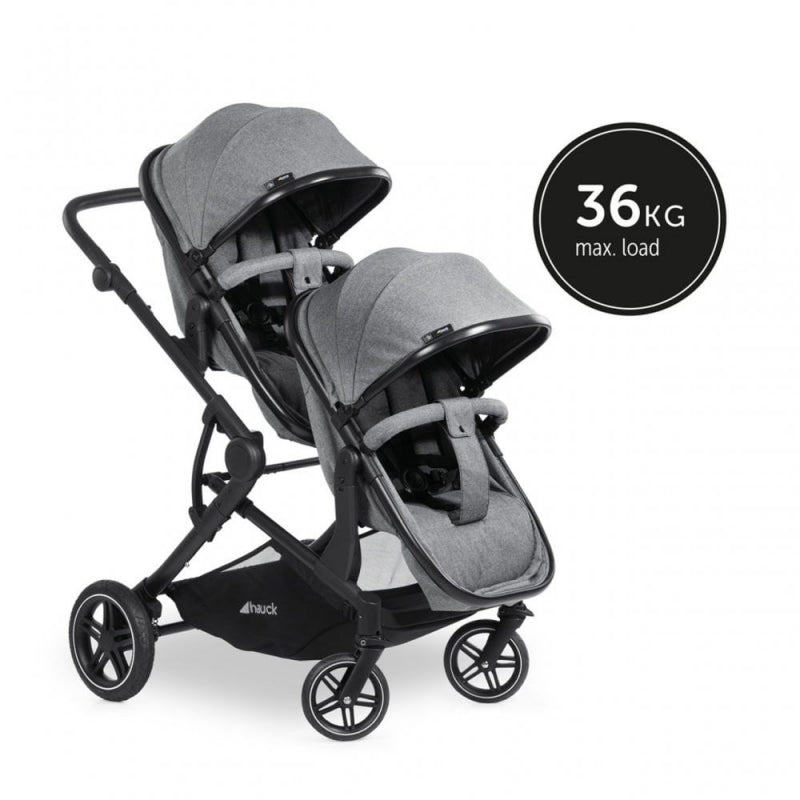 Hauk double hot sale pram