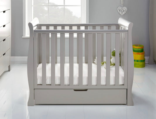 Obaby Stamford Space Saver Cot - Warm Grey