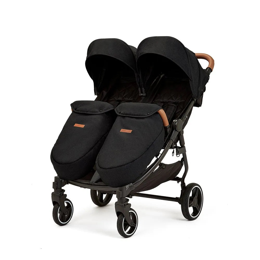 Ickle Bubba Venus Max Double Stroller - Black *Preorder end of May delivery