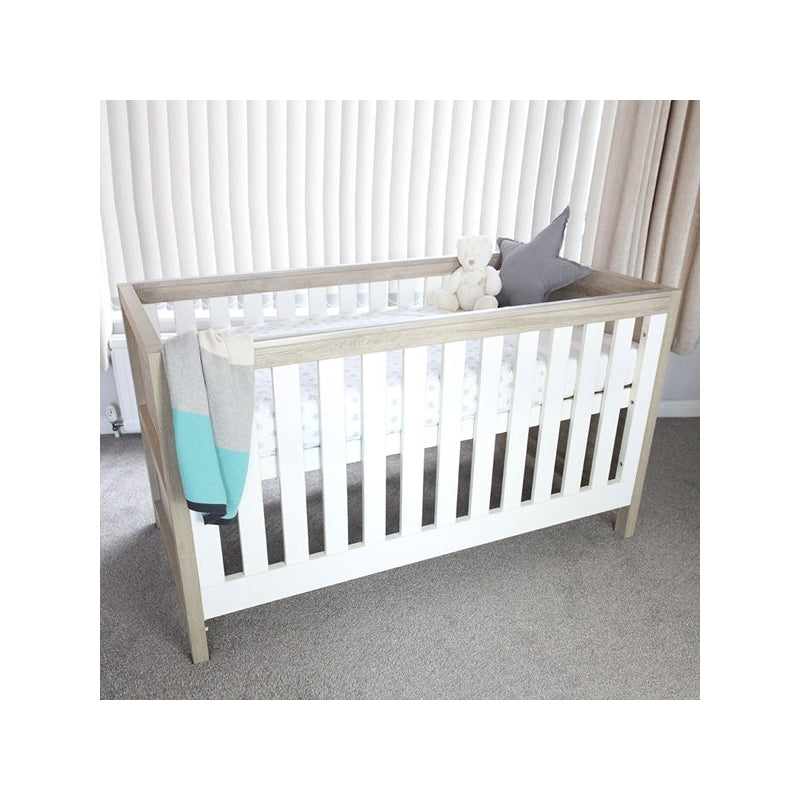 Tutti Bambini Modena Cot Bed-Oak & white