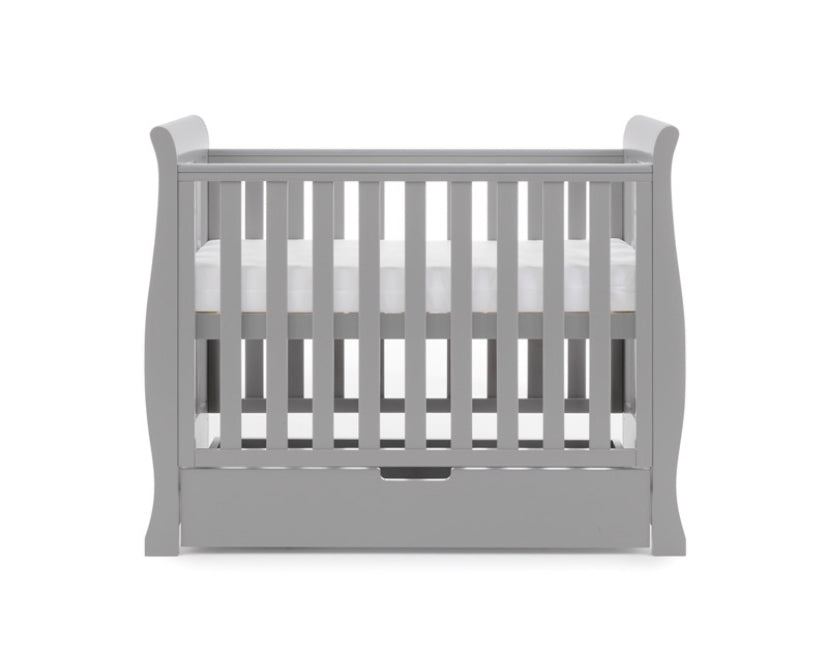 Obaby Stamford Space Saver Cot - Warm Grey