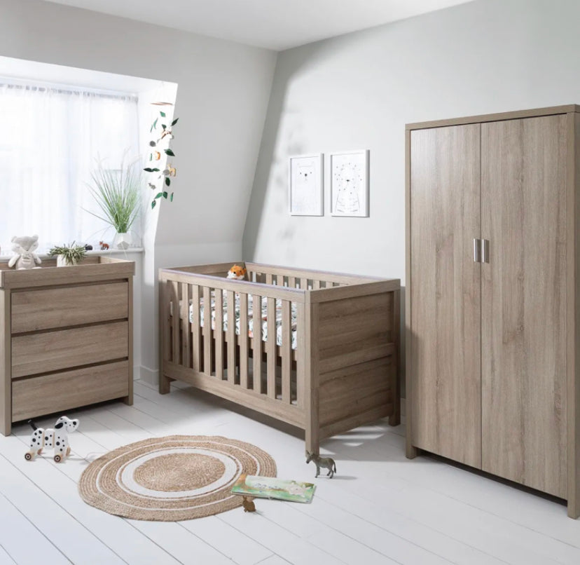 Tutti Bambini Modena 3 Piece Room Set - Oak