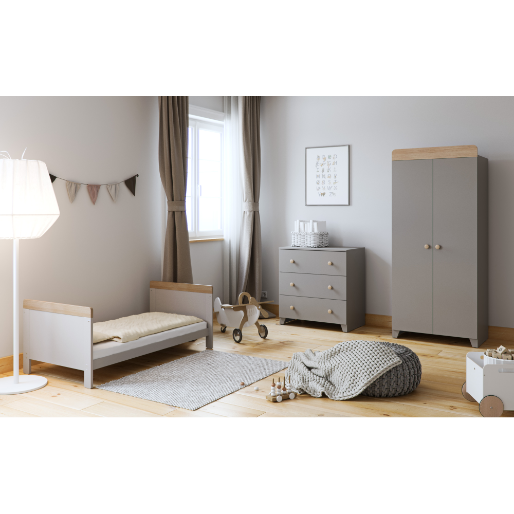 Owen 3 piece furniture set grey and oak