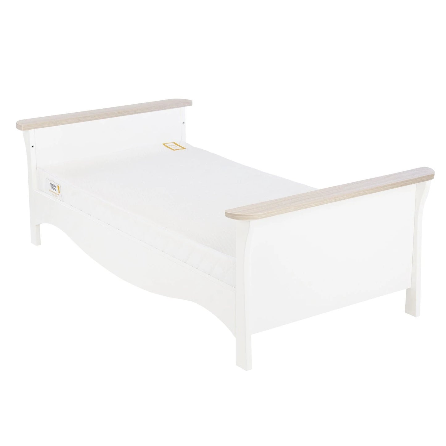 Cuddle co Clara Cot Bed - White & Ash