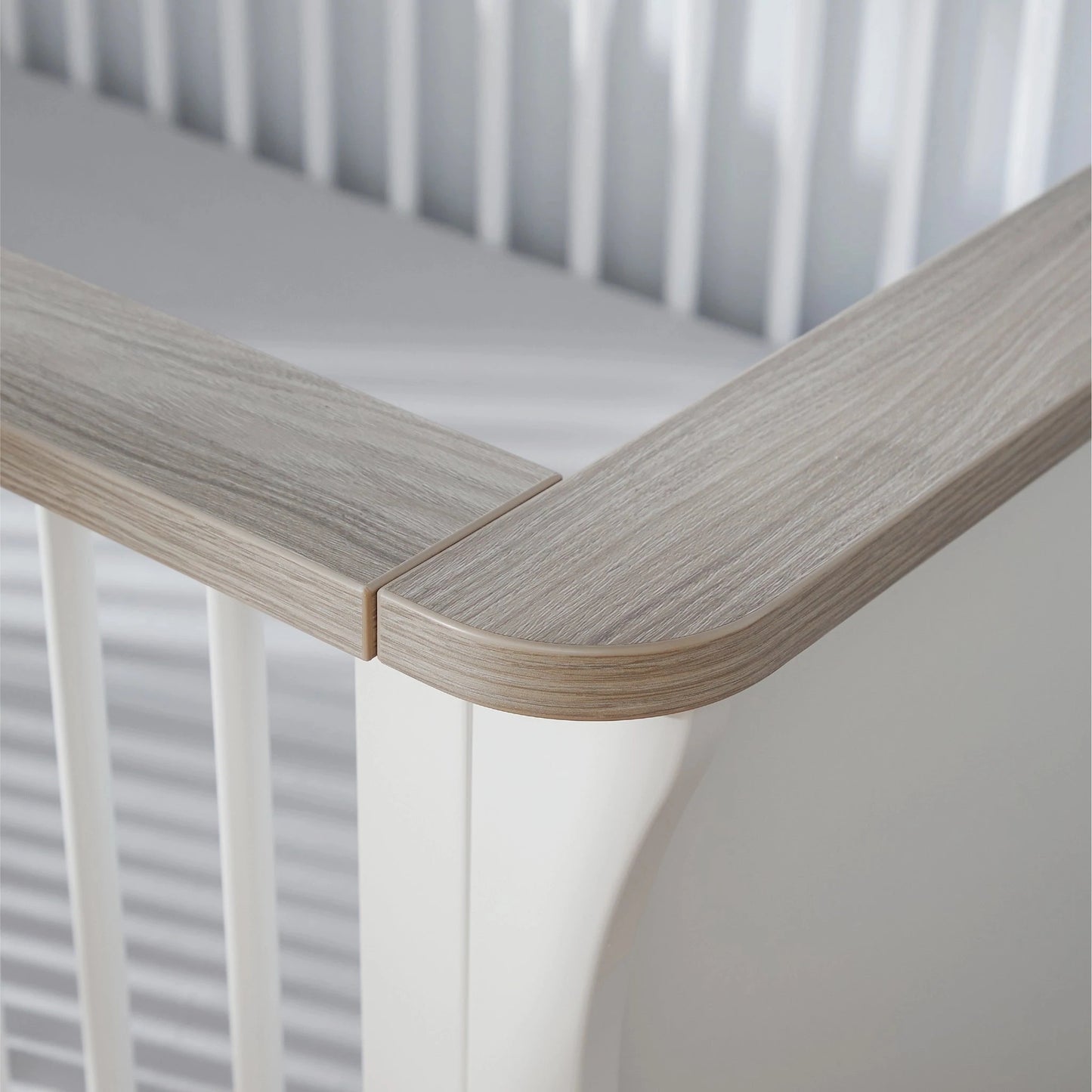 Cuddle co Clara Cot Bed - White & Ash