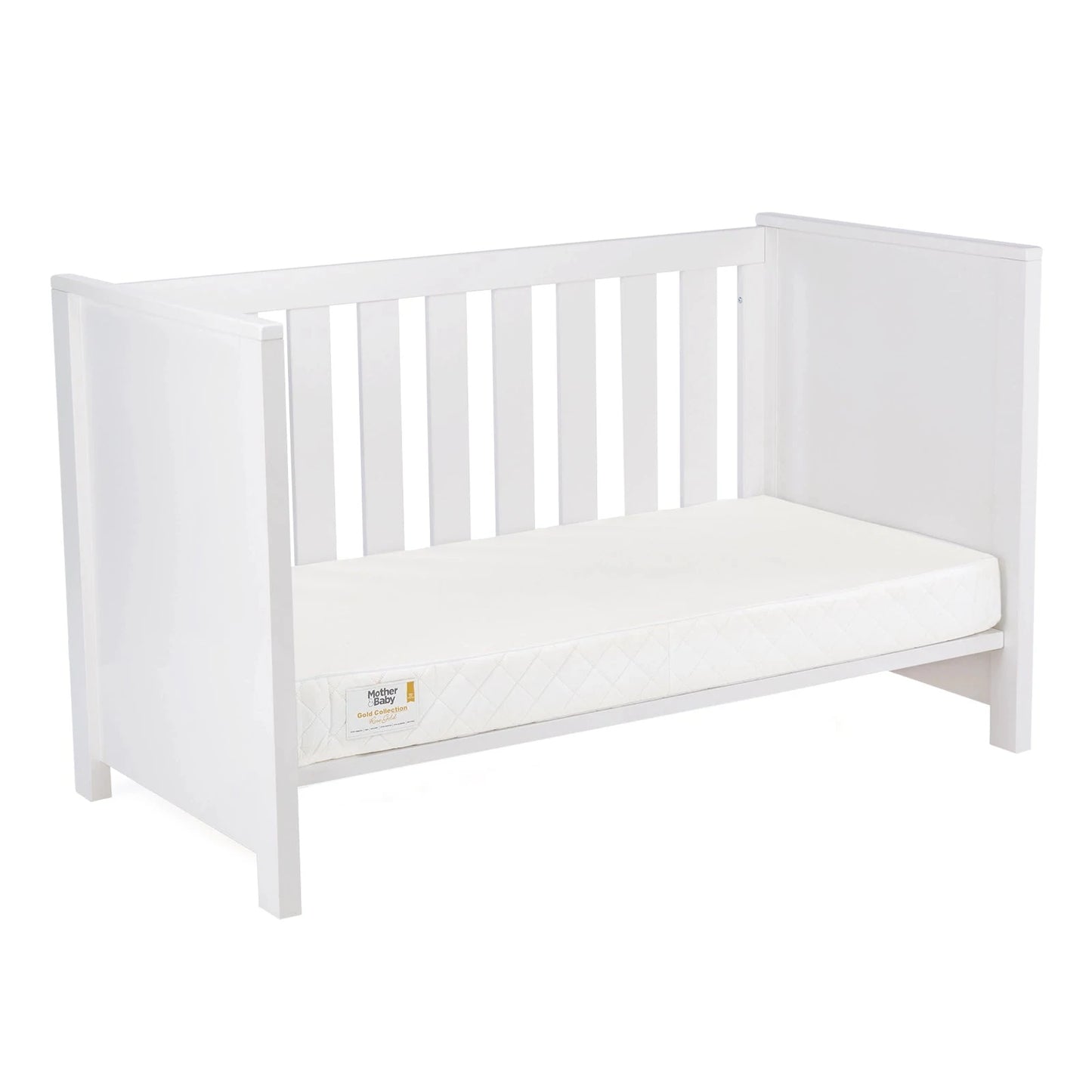 Cuddle Co Aylesbury 3 Piece Nursery Furniture Set (Cot Bed, Dresser & Wardrobe) - White