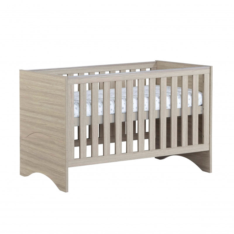 Babymore Veni Cot Bed-Oak