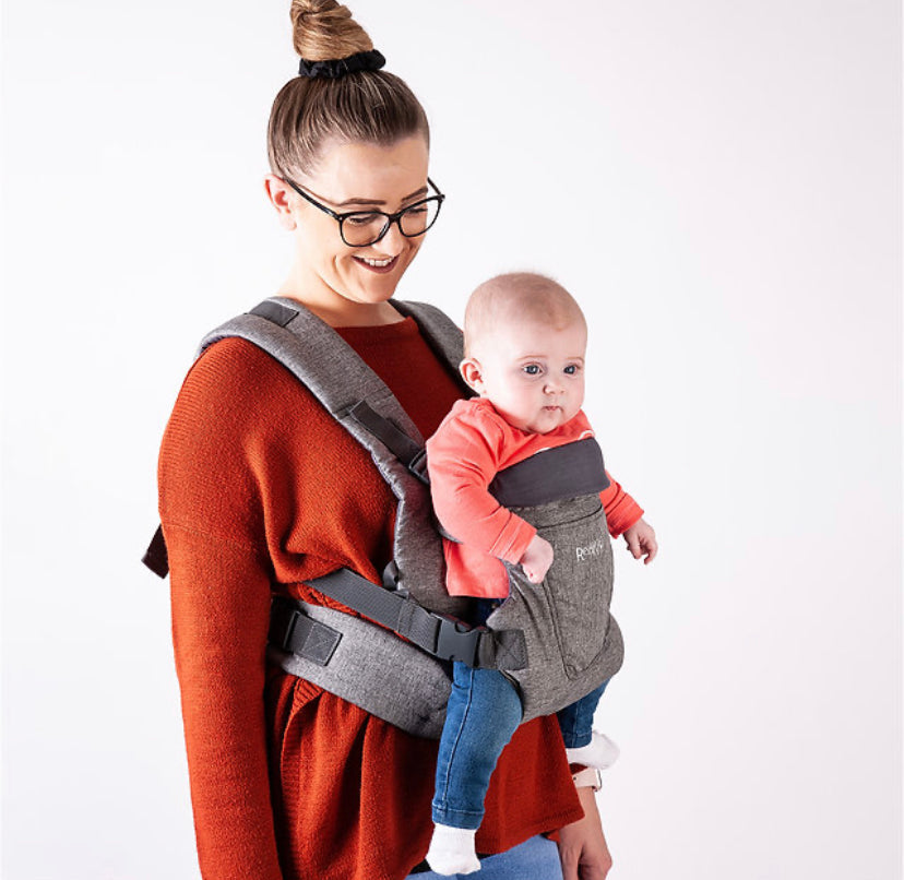 Baby carrier front store and back