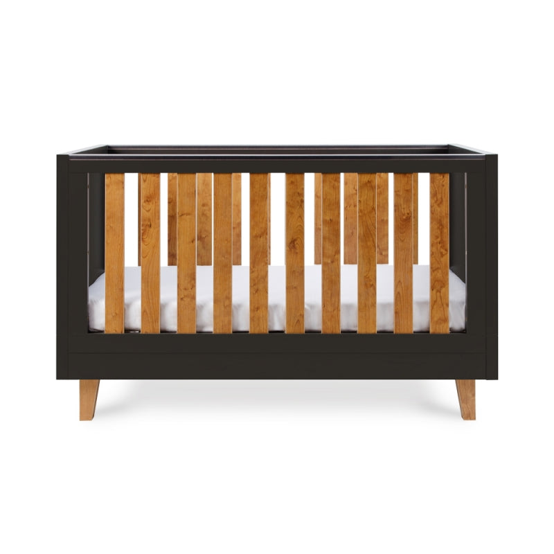 Tutti Bambini Como Cot Bed-  Slate Grey/ Rosewood