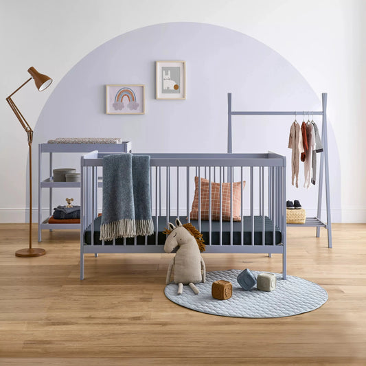 Cuddle Co Nola 3 Piece Nursery Furniture Set - Flint Blue