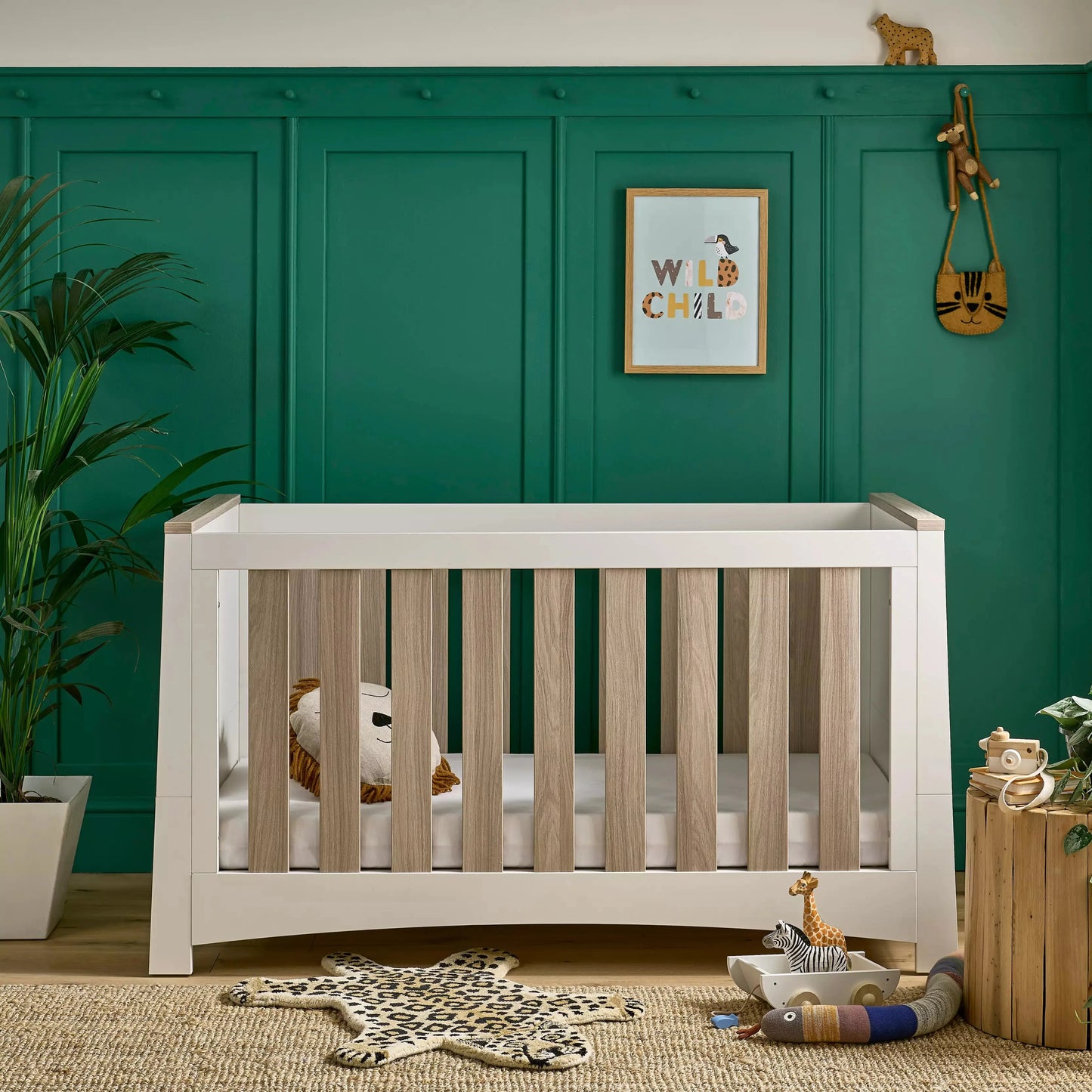 Cuddle Co Ada 2 Piece Nursery Furniture Set - White & Ash