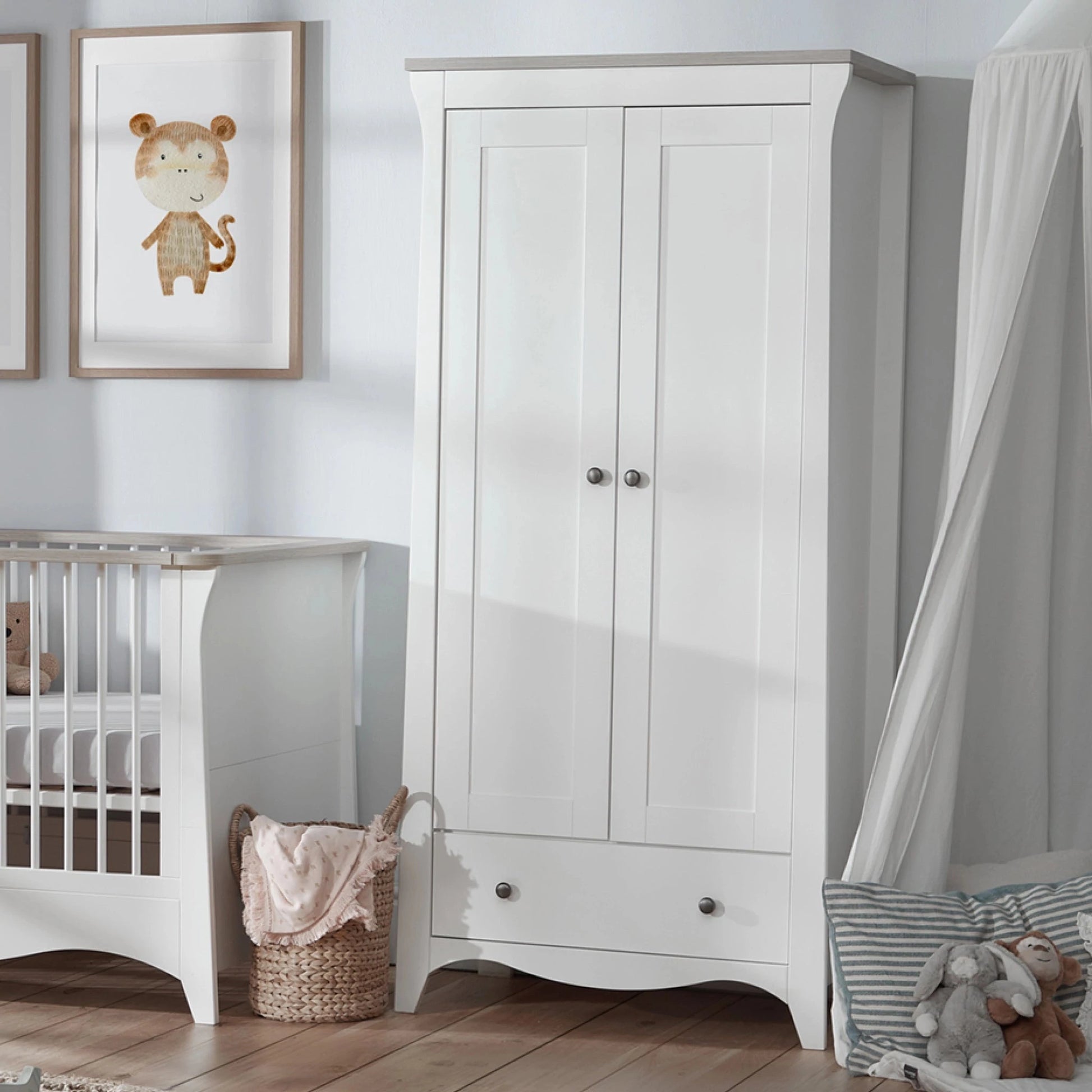 Cot and wardrobe hotsell