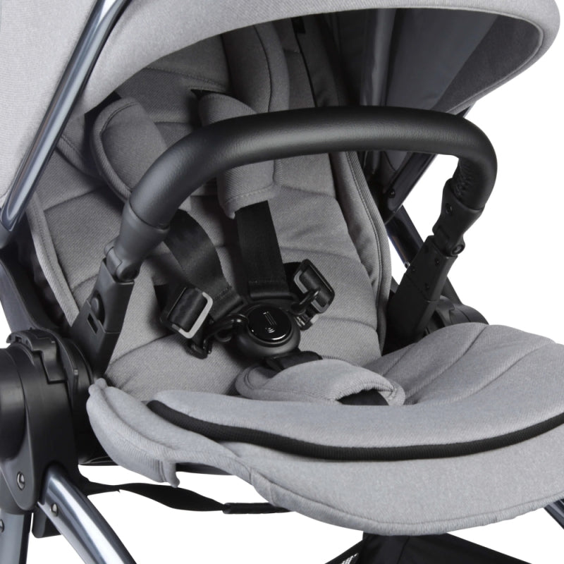 Junior Jones Aylo Pram Essential Bundle-Pebble Grey/Gun Metal