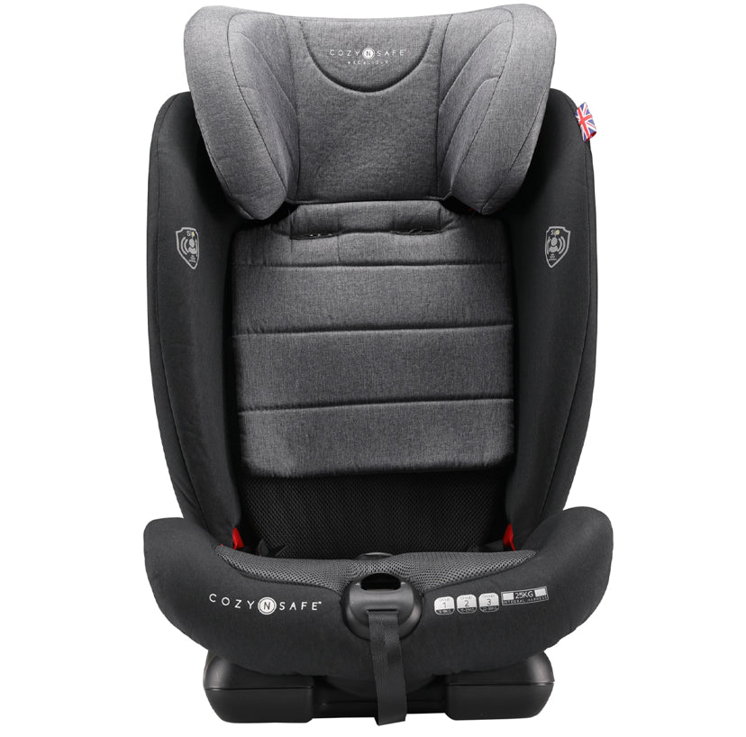 Cozy N Safe Excalibur Group 1/2/3 25kg Harness Car Seat - Black Grey