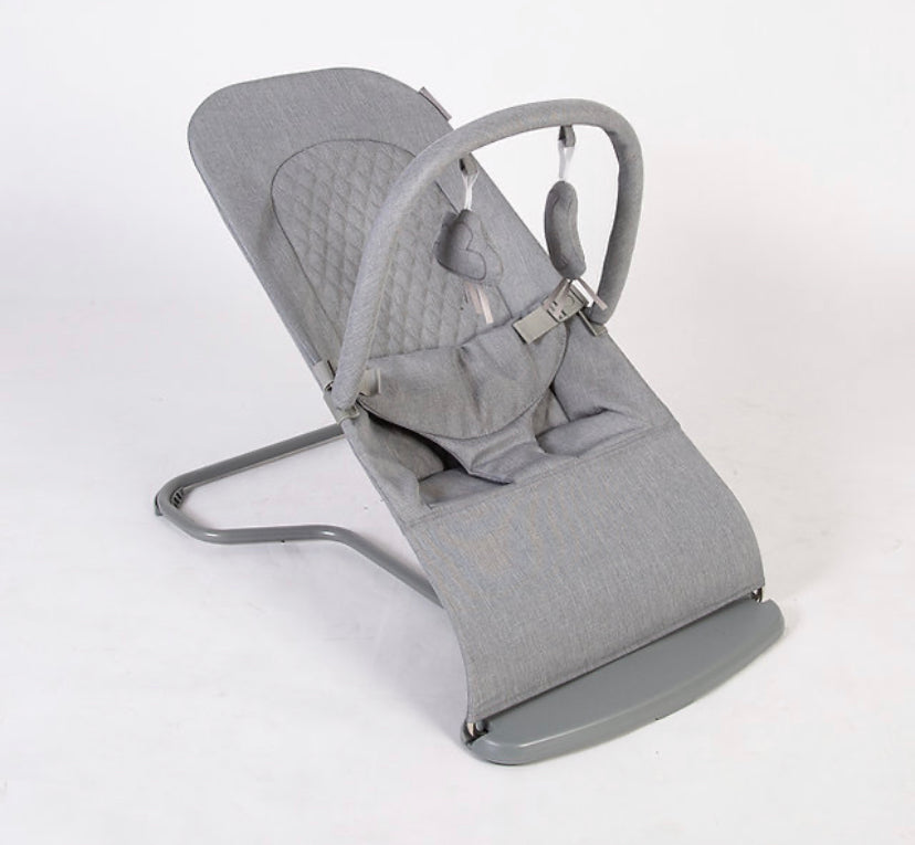 Grey baby cheap bouncer chair