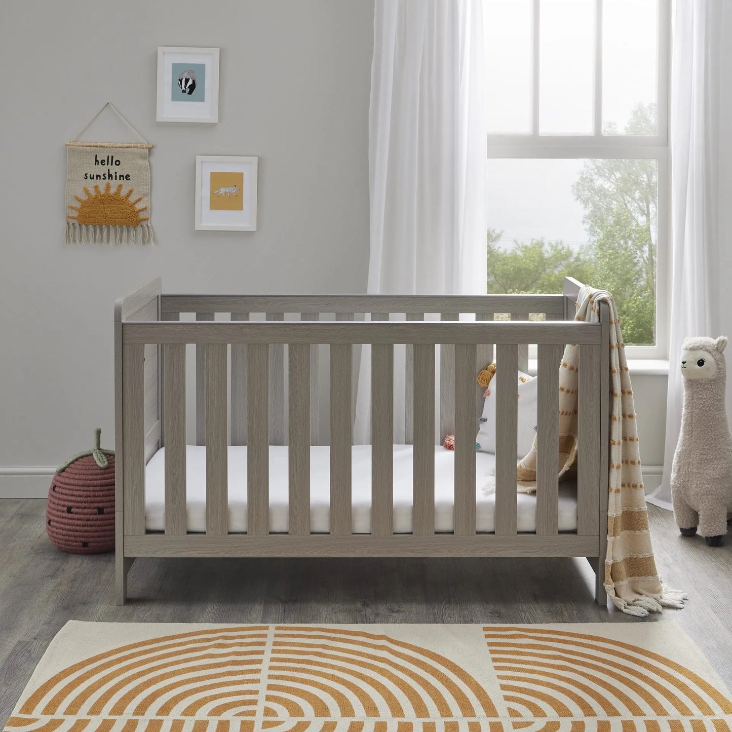 Babymore Caro cot bed - Grey wash