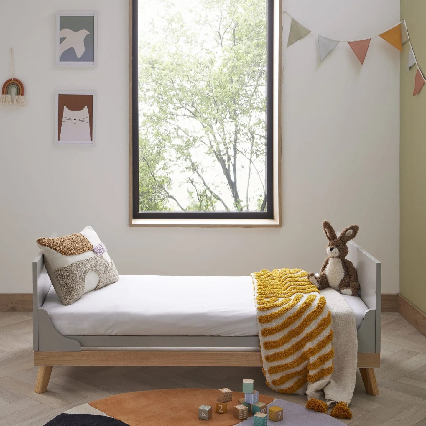 Babymore Mona cot bed - Grey