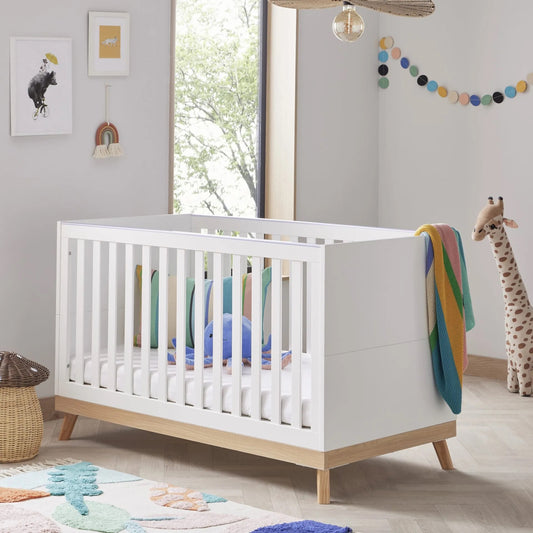 Babymore Mona cot bed - White