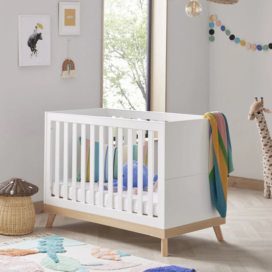 Babymore Mona Mini cot bed - White