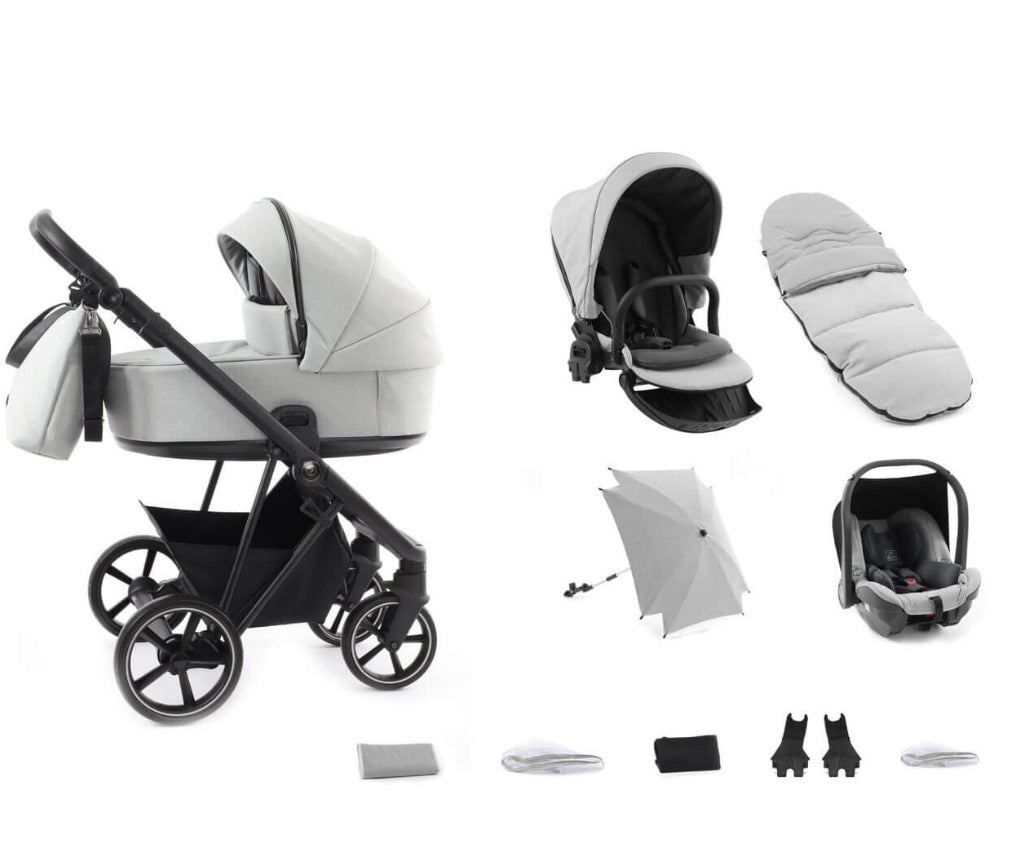 Babystyle Prestige Vogue 12-Piece Travel System - Flint