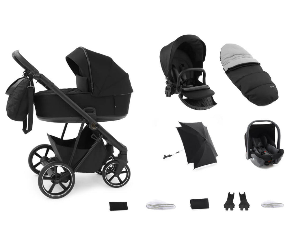 Babystyle Prestige Vogue 12-Piece Travel System - Ebony