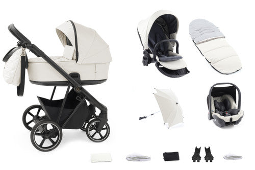 Babystyle Prestige Vogue 12-Piece Travel System - Ivory